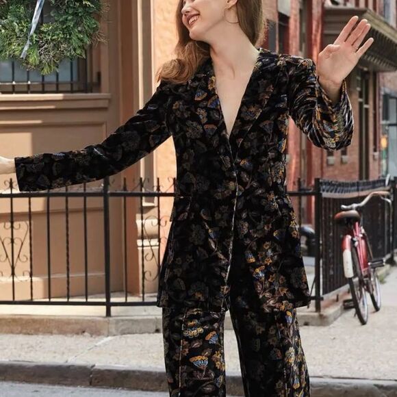 VERONICA BEARD Long And Lean Velvet Dickey Blazer - Picture 6 of 9